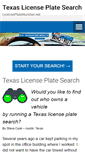 Mobile Screenshot of licenseplatenumber.net