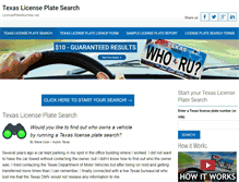 Tablet Screenshot of licenseplatenumber.net
